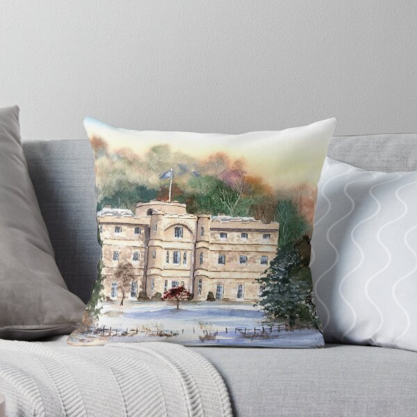 Item preview, Willersley Castle, Derbyshire - Snowy landscape painting designed and sold by Kathryn Green.