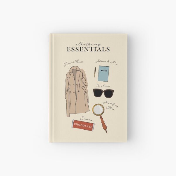 Sleuthing Essentials in Beige Hardcover Journal