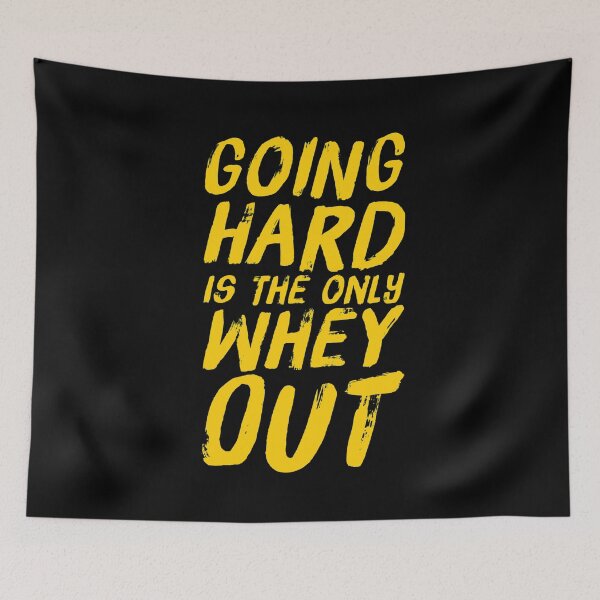 Item preview, Whey Pun - Going Hard Is The Only Whey Out designed and sold by ArqDezines.