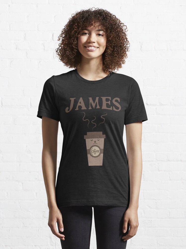 Grey Logo Tee with Back Print - James Coffee Co. M