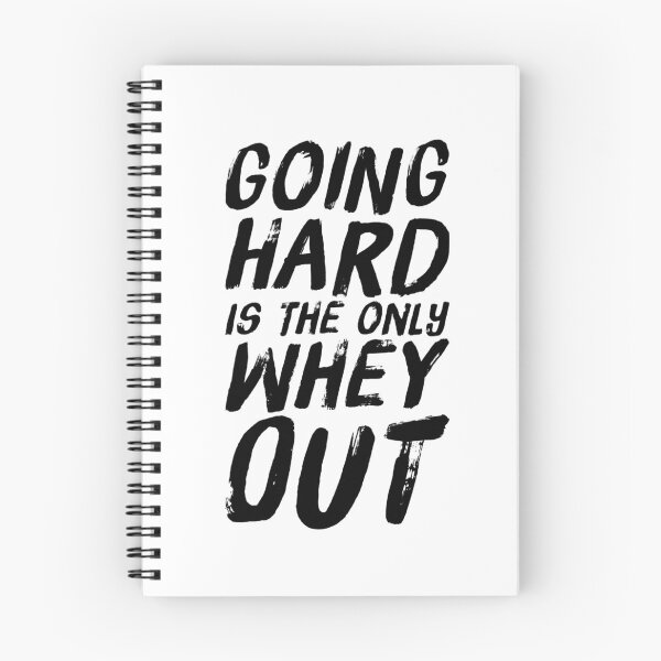 Item preview, Whey Pun - Going Hard Is The Only Whey Out Gym Quote designed and sold by ArqDezines.