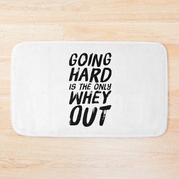 Item preview, Whey Pun - Going Hard Is The Only Whey Out Gym Quote designed and sold by ArqDezines.