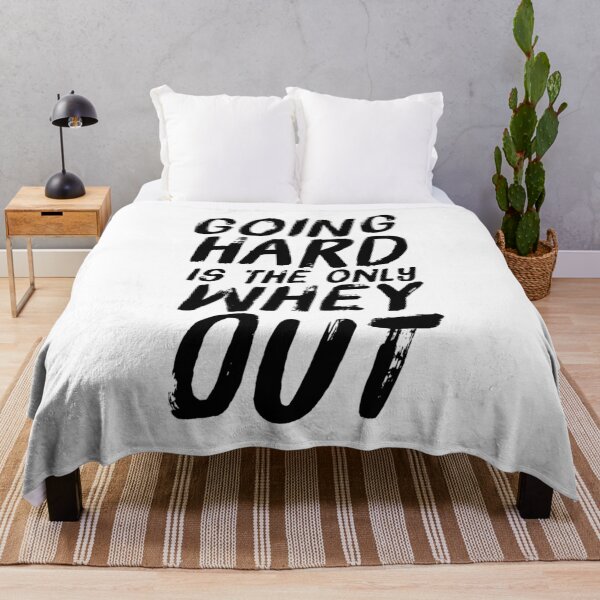 Item preview, Whey Pun - Going Hard Is The Only Whey Out Gym Quote designed and sold by ArqDezines.