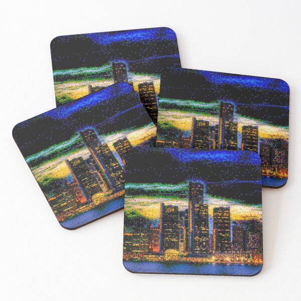 Item preview, Detroit City Skyscraper Skylines designed and sold by zareworks.