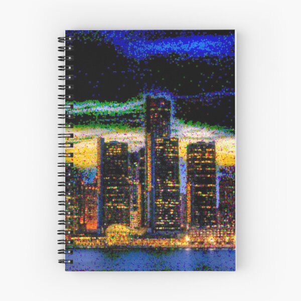 Item preview, Detroit City Skyscraper Skylines designed and sold by zareworks.