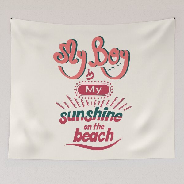 Item preview,  My Boyfriend is my sunshine on the beach (colors) designed and sold by Arteria Mix.