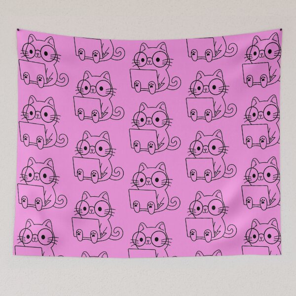 Item preview, nerd cat designed and sold by ompongalfina.