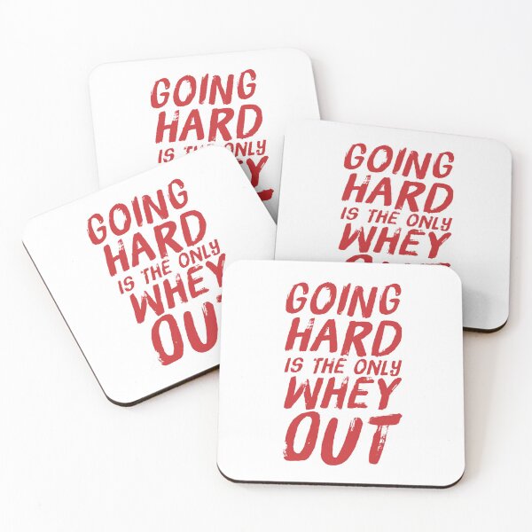 Item preview, Whey Pun - Going Hard Is The Only Whey Out Gym Funny Quote designed and sold by ArqDezines.