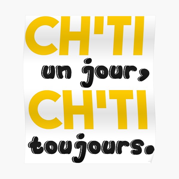 Posters Sur Le Theme Anniversaire Chti Redbubble