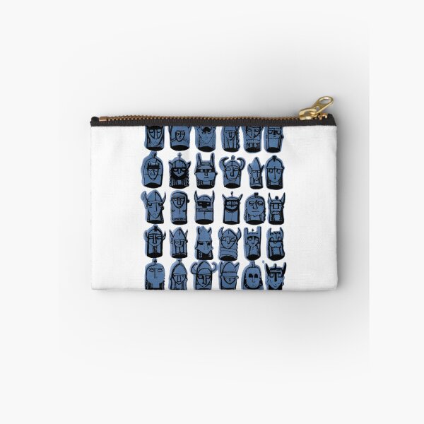 Item preview, Wee Helmeted Blue Folk designed and sold by LotteFisher.