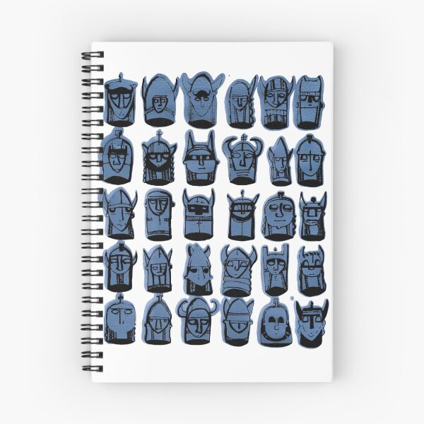 Item preview, Wee Helmeted Blue Folk designed and sold by LotteFisher.