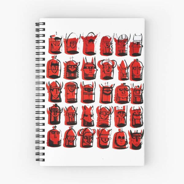 Item preview, Wee Helmeted Red Folk designed and sold by LotteFisher.