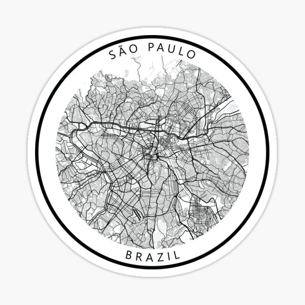 Premium Vector  Sao paulo skyline silhouette brazil flag travel souvenir  sticker vector illustration