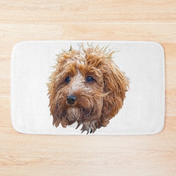 Item preview, Cockapoo Art Gorgeous Brown and White Doodle Dog designed and sold by Labradoodlesetc.