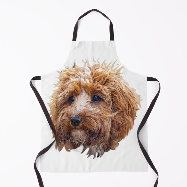 Item preview, Cockapoo Art Gorgeous Brown and White Doodle Dog designed and sold by Labradoodlesetc.