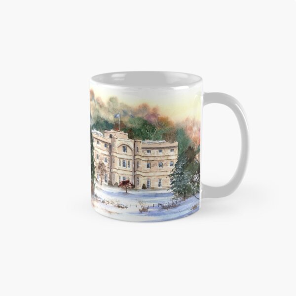 Item preview, Willersley Castle, Derbyshire - Snowy landscape painting designed and sold by Kathryn Green.