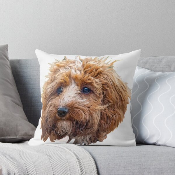 Artikelvorschau, Cockapoo Art Wunderschöner brauner und weißer Gekritzelhund entworfen und verkauft von Labradoodlesetc.