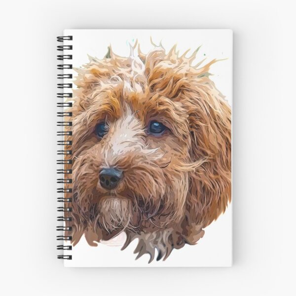Item preview, Cockapoo Art Gorgeous Brown and White Doodle Dog designed and sold by Labradoodlesetc.