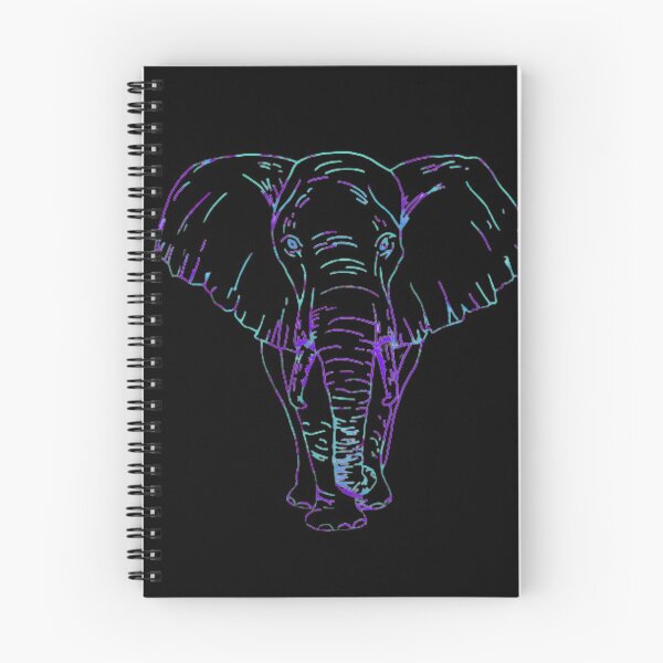 Item preview, Abstract Blue and Purple Elephant designed and sold by HandsoffMyWorks.