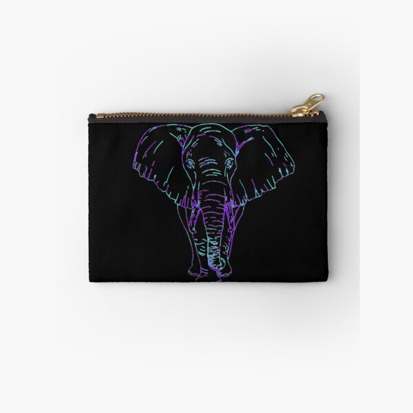 Item preview, Abstract Blue and Purple Elephant designed and sold by HandsoffMyWorks.