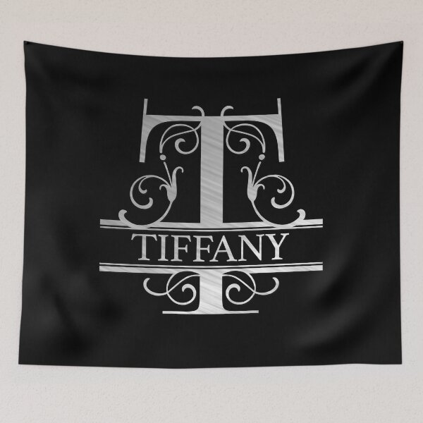 Item preview, Tiffany Name - Silver Metallic Style  Monogram Letter T The Tiffany Name Gift For Tiffany designed and sold by JoleneHarty.
