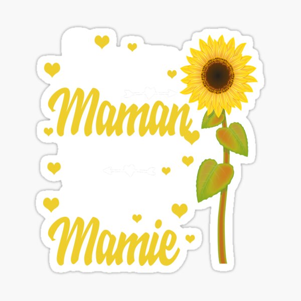 Super Maman mais aussi super Mamie cadeau maman' Autocollant, Spreadshirt
