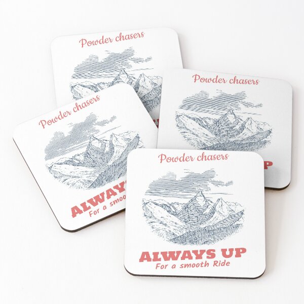 Item preview, Powder Chasers: Always Up for a Smooth Ride - Powder Freeride Skiing and Snowboarding designed and sold by JJWilsonTees.