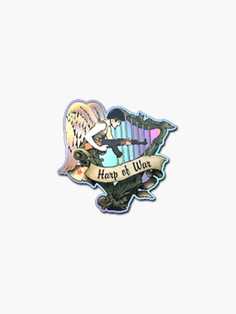 Harp of War Sticker