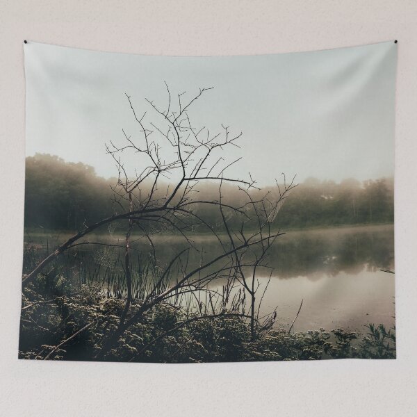 Item preview, Creepy Morning Fog Over The Lake designed and sold by Zurickdesigns.