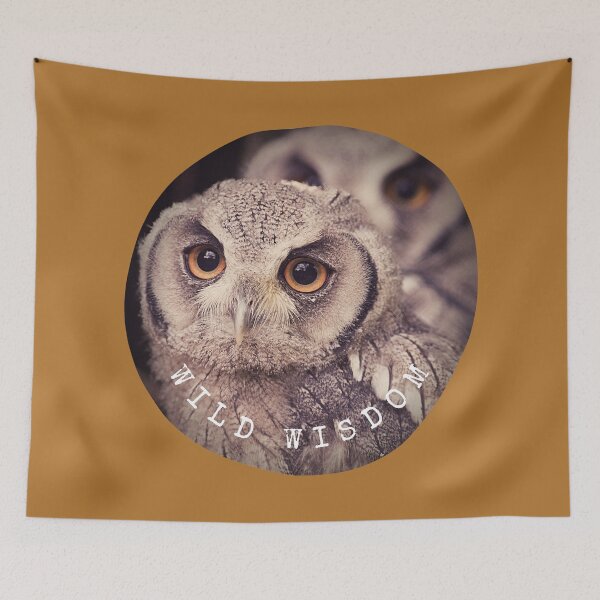Item preview, Wise Owl Wild Cute Woodland Animal Wild Forest Creature Nature designed and sold by BohoStudio.