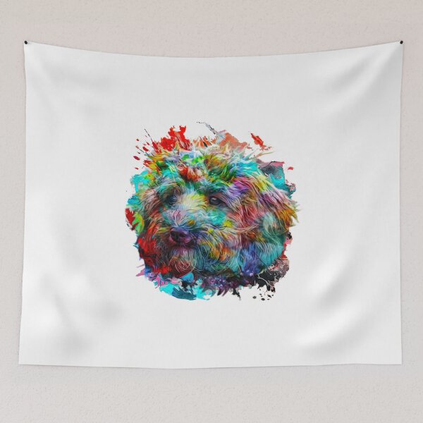 Item preview, Cockapoo Rainbow Adorable Multicolor Doodle Dog designed and sold by Labradoodlesetc.
