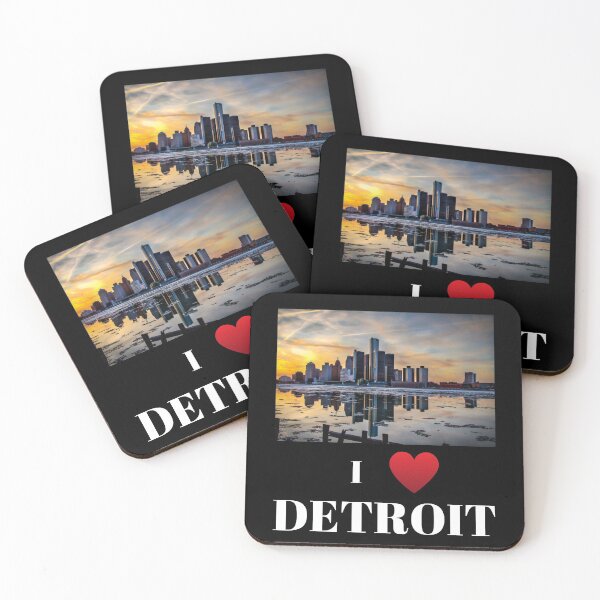 Item preview, Detroit city skyscraper skyline designed and sold by BarvinWayne.