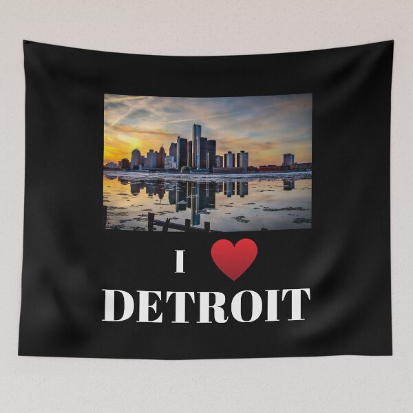 Item preview, Detroit city skyscraper skyline designed and sold by BarvinWayne.