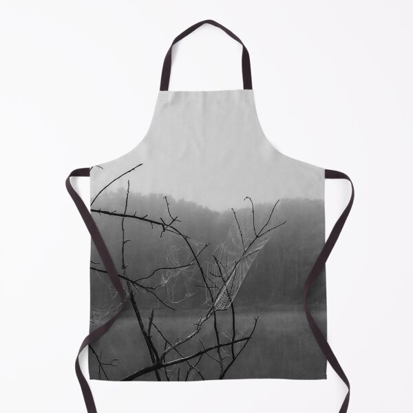 Item preview, Creepy Morning Misty Spiderwebs Black and White designed and sold by Zurickdesigns.