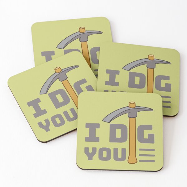 Item preview, I dig you - pickaxe design designed and sold by DrawingBoard.