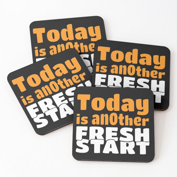 Item preview, TODAY IS ANOTHER FRESH START - WONDERFUL POSITIVE MOTIVATIONAL AND INSPIRATIONAL QUOTE designed and sold by Ralek.