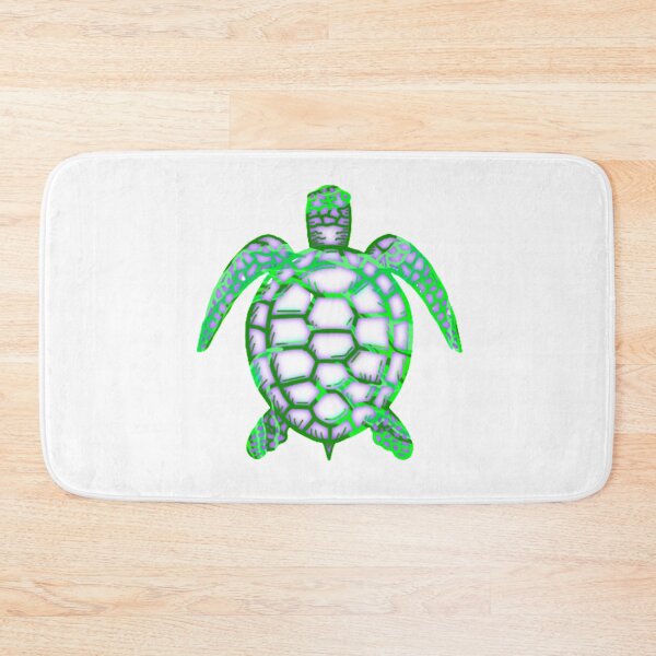 Item preview, Green and Purple Abstract Turtle designed and sold by HandsoffMyWorks.
