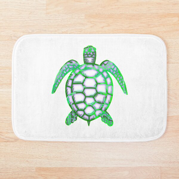 Item preview, Tortuga abstracta verde y morada designed and sold by HandsoffMyWorks.
