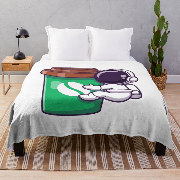 Item preview, Cute Astronaut With Coffee Cup designed and sold by YousfiYs.