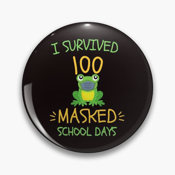 Item preview, I Survived 100 Masked School Days - frog lover designed and sold by YourgiftShop.
