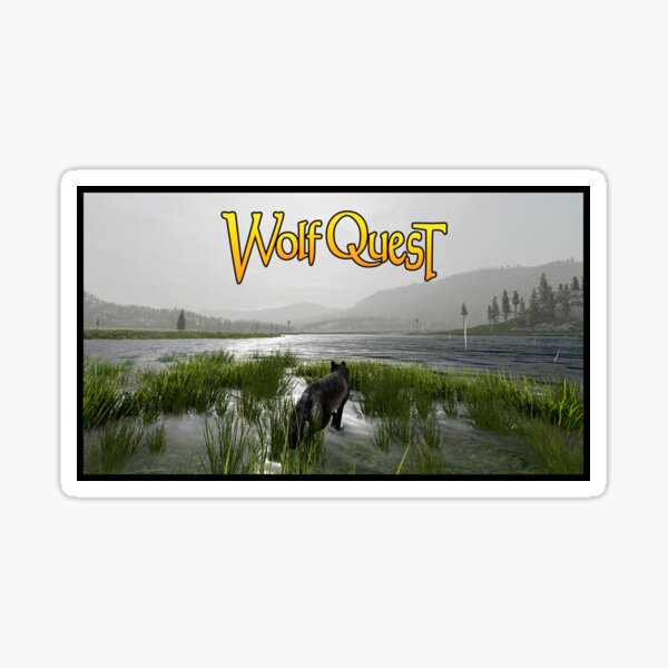 Slough Creek Wolf Sticker