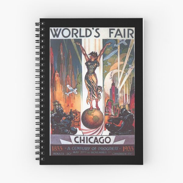 Item preview, Vintage 1933 Chicago World's Fair Poster designed and sold by elizdesigns.