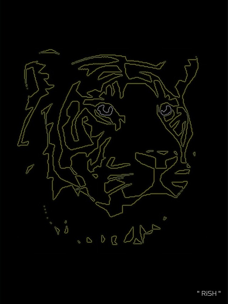 Thumbnail 5 of 5, iPhone Case, Tiger Tron designed and sold by reactdevelopers.
