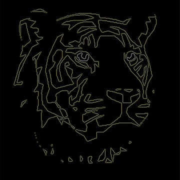 Artwork thumbnail, Tiger Tron by " RiSH "