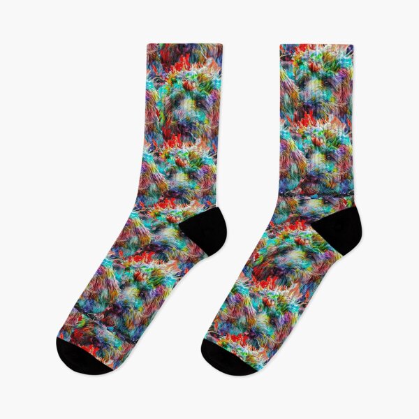Item preview, Rainbow Cockapoo Cacophony Glorious Multicolor Print designed and sold by Labradoodlesetc.
