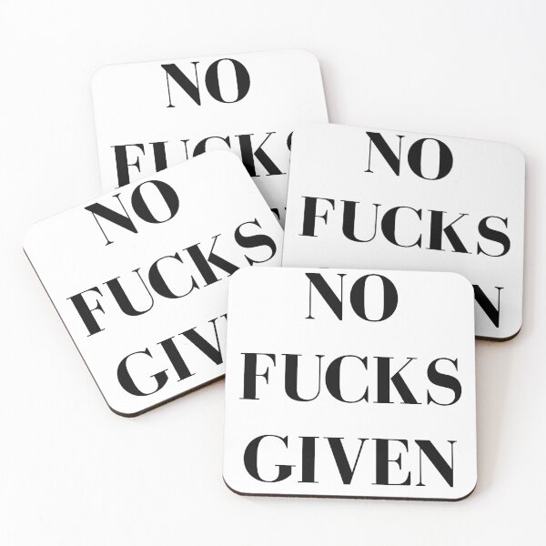 Item preview, NO F*CKS GIVEN designed and sold by Print-and-Preen.