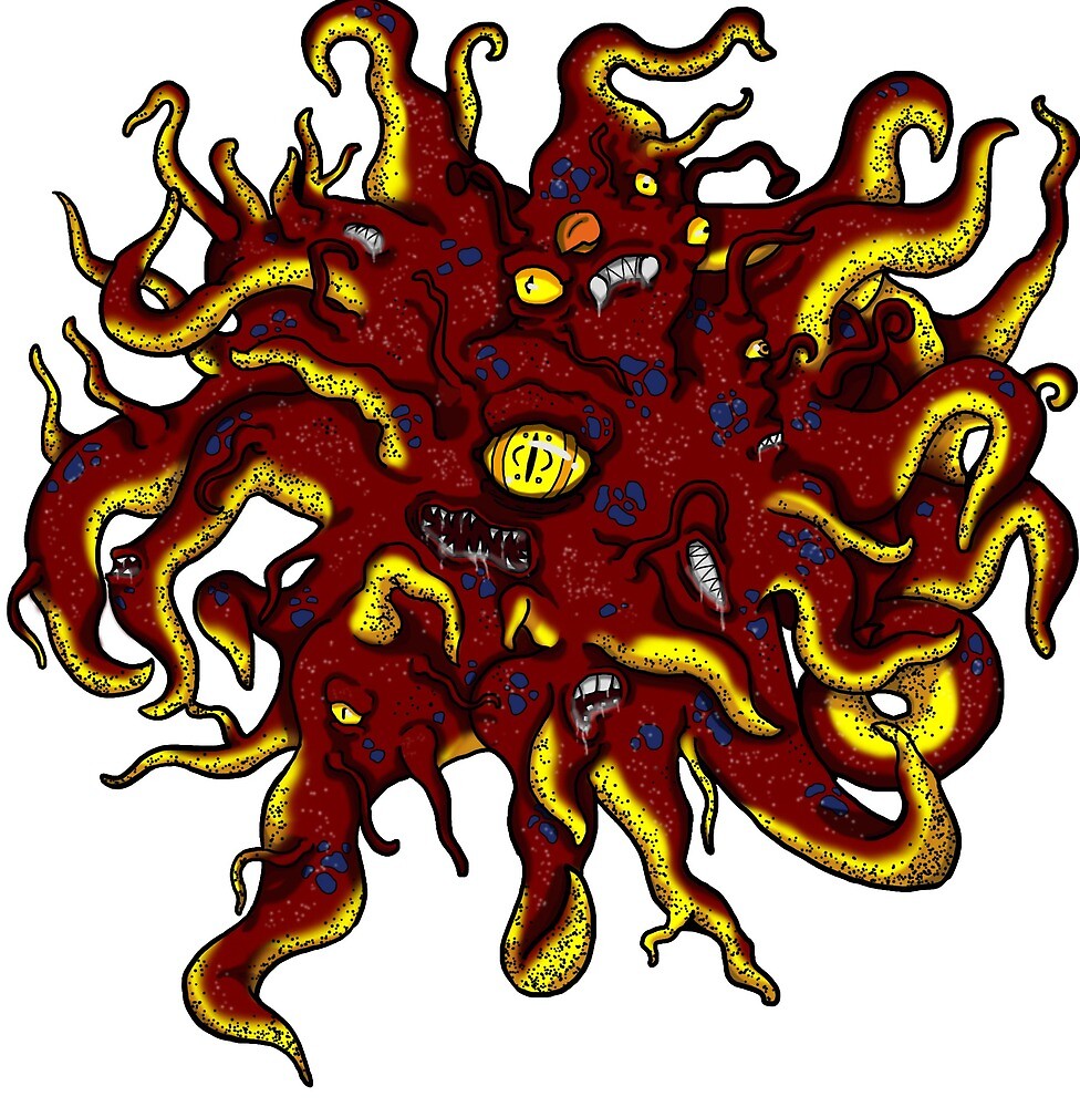 Monstre Geant A Tentacule Cree Par Lovecraft "Lovecraft Tentacle Monster" by ForTheWoolfy | Redbubble