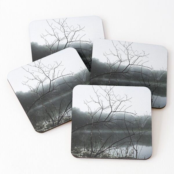 Item preview, Creepy Bare Branches in the Fog Black and White designed and sold by Zurickdesigns.