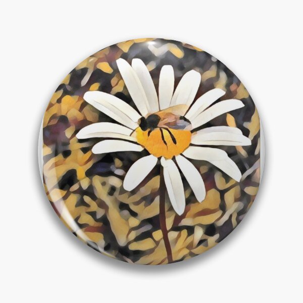 Item preview, Daisy with bee designed and sold by Daniela Ponzini Montes.