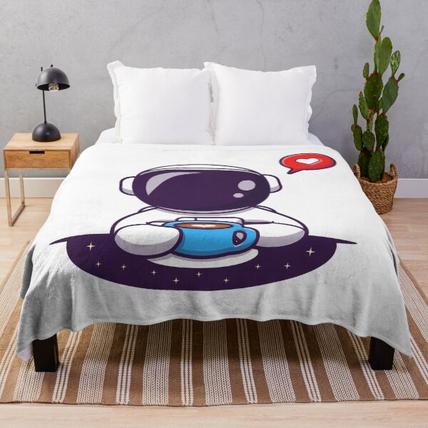 Item preview, Cute Astronaut Drinking Coffee designed and sold by YousfiYs.